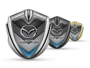 Mazda Silikon Emblem Abzeichen Renn Look Glänzend Top